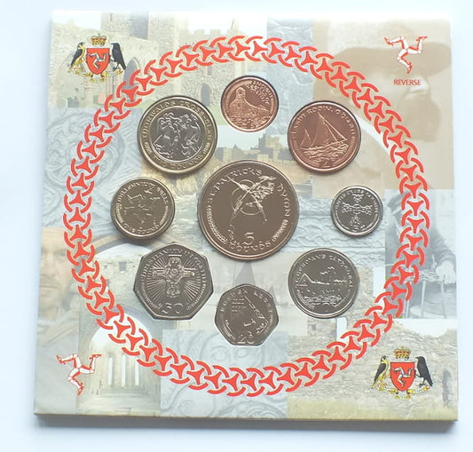 Set wyspa Man 9 monet mennicze