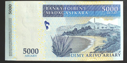 5000 ariary - Madagaskar