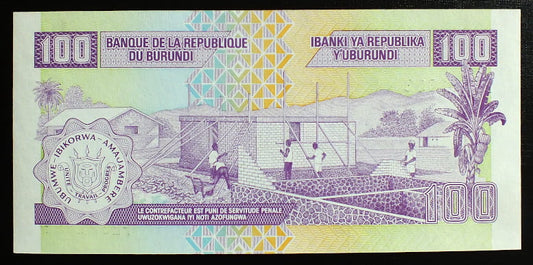 100 franków - Burundi
