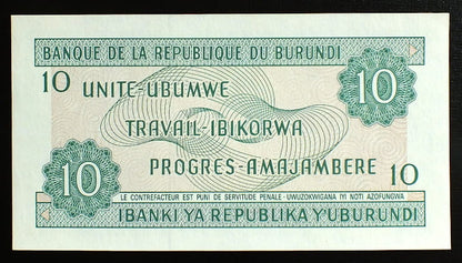10 franków - Burundi