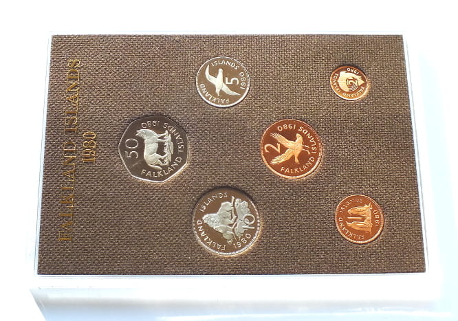 Zestaw monet Falklandy 1980 Proof