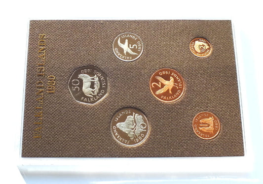 Zestaw monet Falklandy 1980 Proof