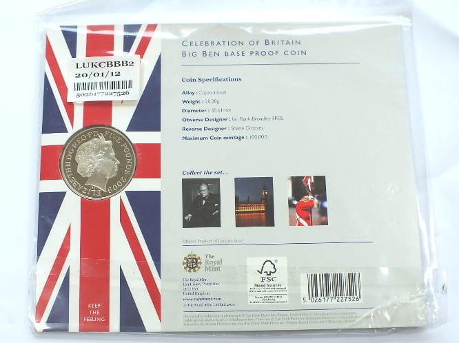 5 funtów BIG BEN kolor