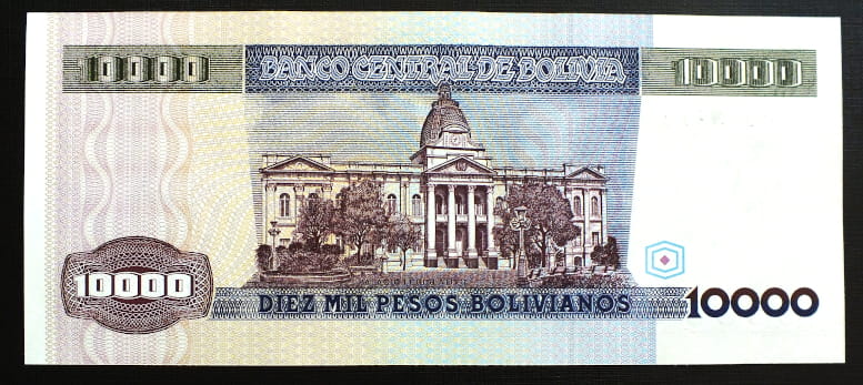 10000 Pesos - Boliwia 1984 r.