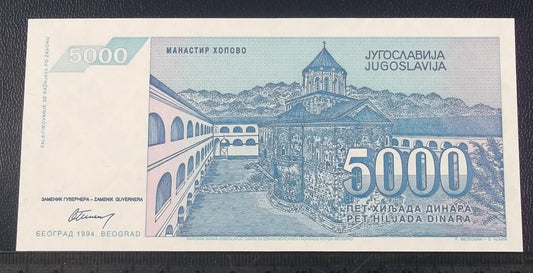 5.000 dinarów JUGOSŁAWIA