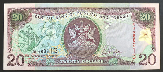 20 Dolarów - Trynidad i Tobago 2002 r.