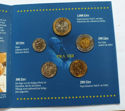 Watykan Set 5 monet