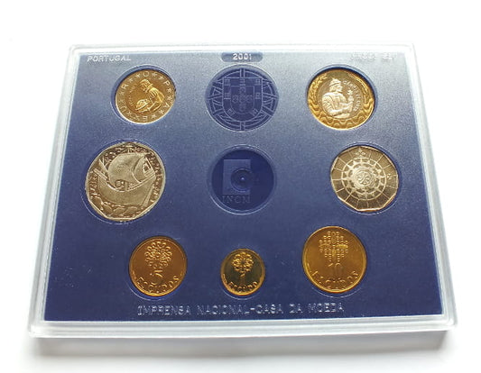Zestaw monet Portugalia Proof 2001
