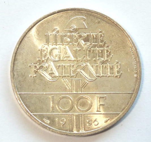 100 franków Statua 1986