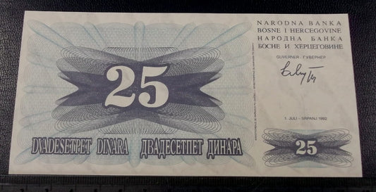 25 dinarów BOŚNIA I HERCEGOWINA