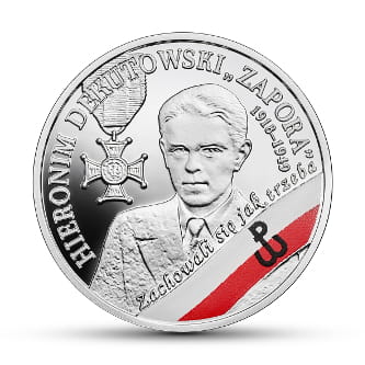 10 zł Wyklęci przez komunistów żołnierze niezłomni - Hieronim Dekutowski, „Zapora”