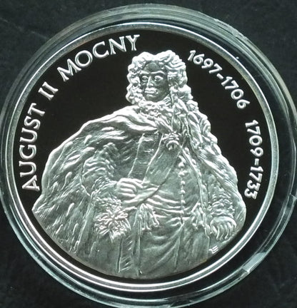10 zł August II Mocny (1697-1706, 1709-1733) - półpostać