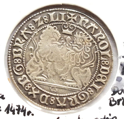 Double Briquet 1474 Burgundia Karol Śmiały