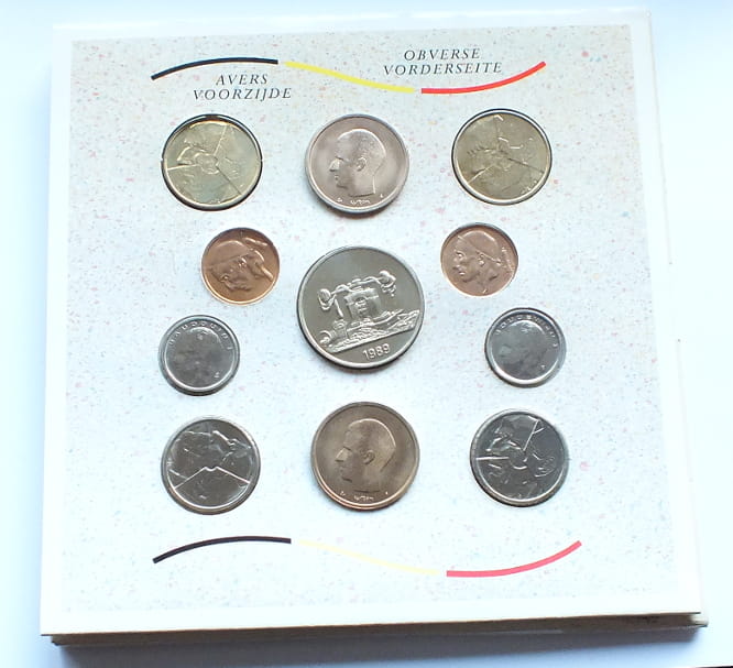 Zestaw Belgia 1989 mennicze 11 monet