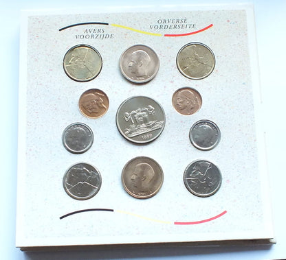 Zestaw Belgia 1989 mennicze 11 monet
