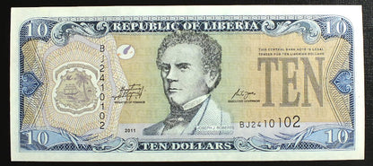 10 Dolarów - Liberia 2003-11 r.