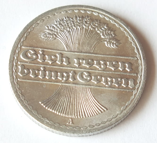 50 Pfenig 1920 - mennicze