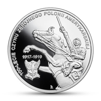 10 zł 100-lecie czynu zbrojnego Polonii amerykańskiej