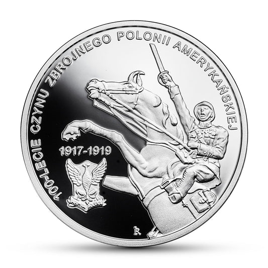 10 zł 100-lecie czynu zbrojnego Polonii amerykańskiej