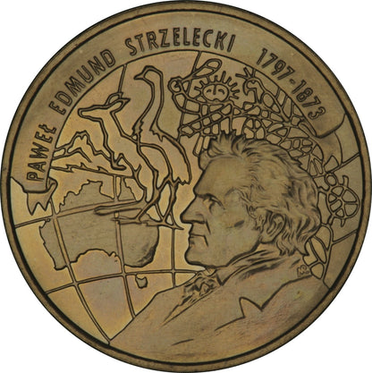 2 zł 200-lecie urodzin Pawła Edmunda Strzeleckiego (1797 - 1873)