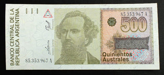 500 australi ARGENTYNA
