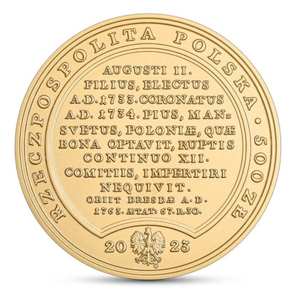 500 zł Skarby Stanisława Augusta – August III Sas