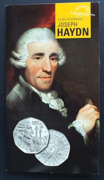 5 euro 200. rocznica urodzin Józefa Haydna - Austria