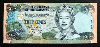 1/2 Dolara - Bahamy 2001 r.