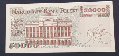50000 zł Stanisław STASZIC 1993 UNC