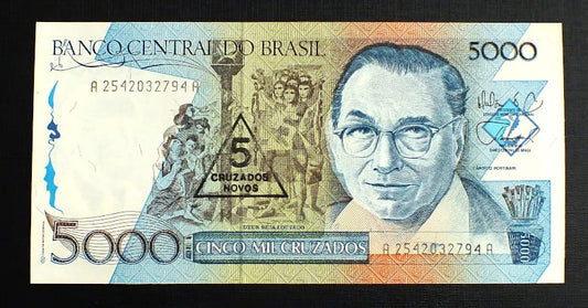 5 Cruzados novos - Brazylia 1989 r.
