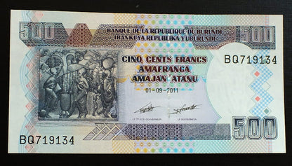 500 francs  - Burundi