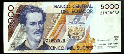 5000 Sucres - Ekwador 1993 r.