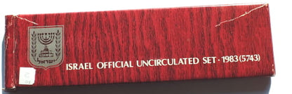 Zestaw 5 monet 1983 rok w blistrze - Izrael