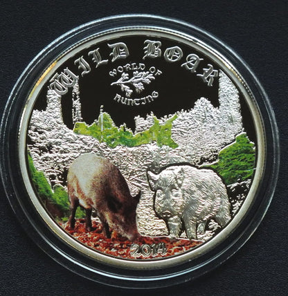 2 dolary Dzik - Wild Boat  - 1/2 OZ Cook Islands 2014 r.