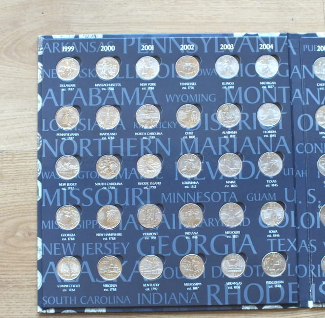 set STANY USA w albumie komplet  56 szt - ALEGAN