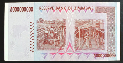 5 000 000 000 Dollars - Zimbabwe