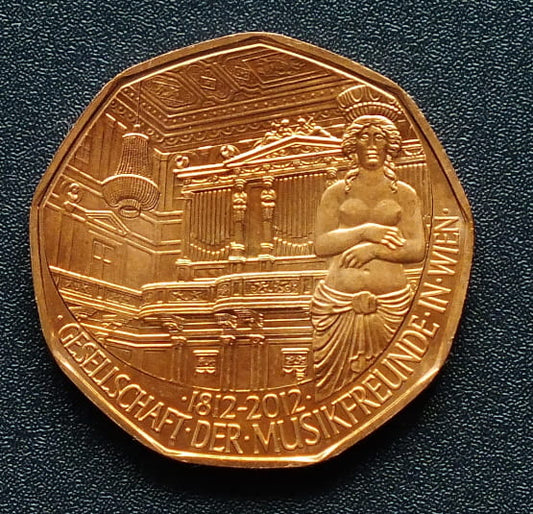 5 euro 200th Anniversary of Society of Music Lovers - Austria