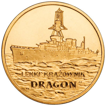 2 zł Lekki krążownik „Dragon”