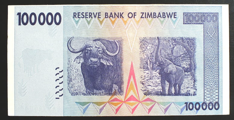 100 000 Dollars - Zimbabwe 2008 r.