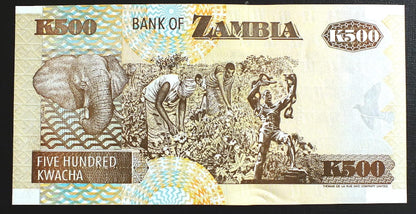 500 Kwacha - Zambia 1992 r.