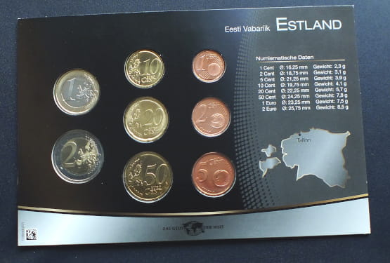 Zestaw monet EURO - Estonia
