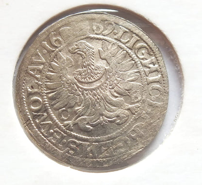 3 krajcary ŚLĄSK Ks. Legnicko-Wołyńskie 1669