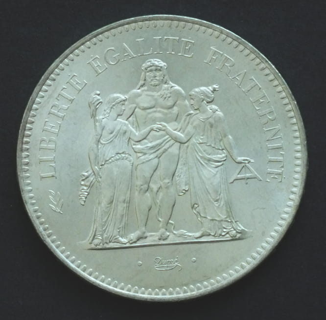 50 Franków Herkules 1975  30 g AG  .900