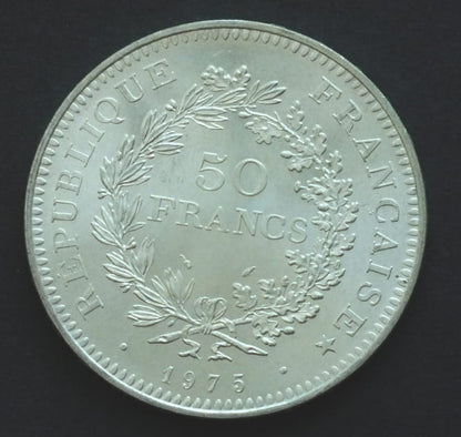 50 Franków Herkules 1975  30 g AG  .900
