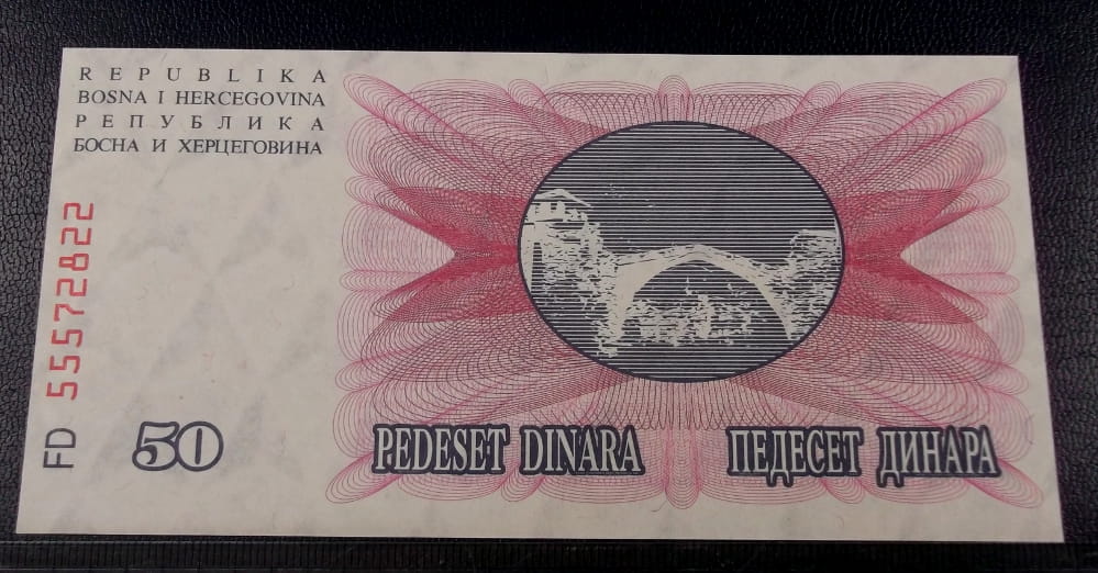 50 dinarów BOŚNIA I HERCEGOWINA