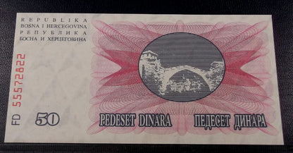 50 dinarów BOŚNIA I HERCEGOWINA