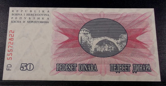 50 dinarów BOŚNIA I HERCEGOWINA