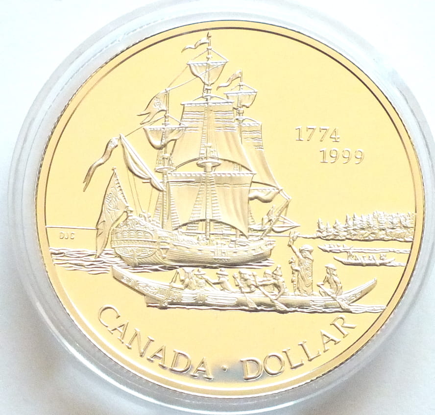 1 dolar Statek i trzy łodzie - Kanada