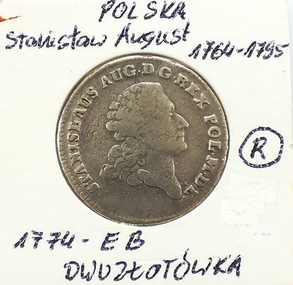 Dwuzłotówka / 8gr Staniław August Poniatowski 1774 EB