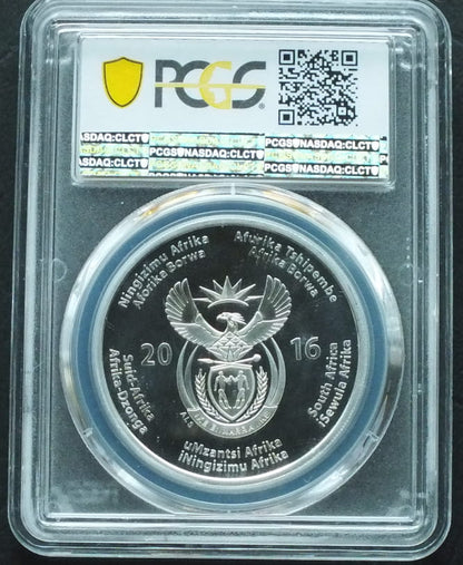 2 rand South Africa Gepard 1 OZ Ag PR70 PCGS